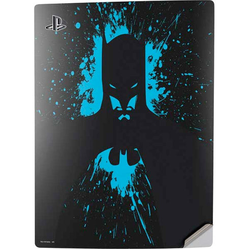 DC Comics Batman Blue Splash character shape PS5 Digital Edition Console Skin